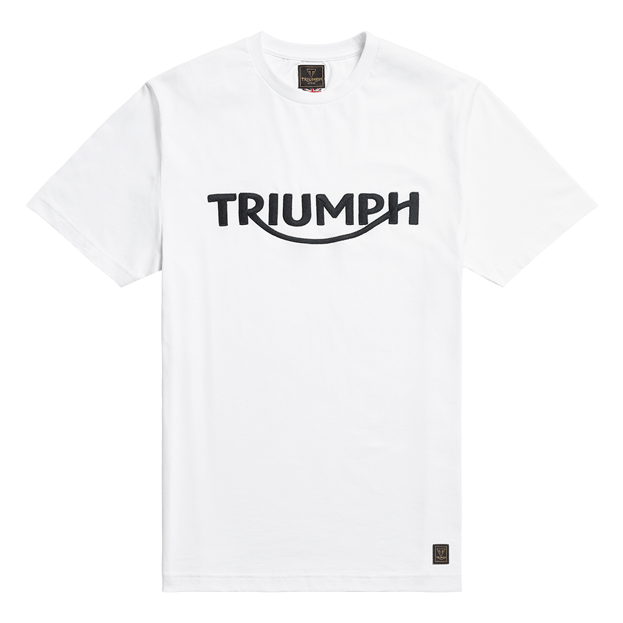 Bamburgh Logo T-shirt in White |Casual Clothing